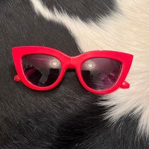 Cherry Red Cat-eye Sunglasses